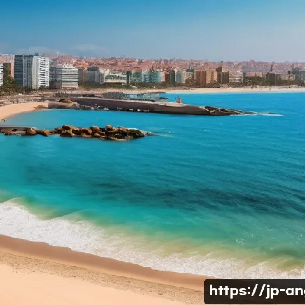 루안다 해변 여행 - Here are three detailed image prompts in English, inspired by your description of Luanda's captivati...