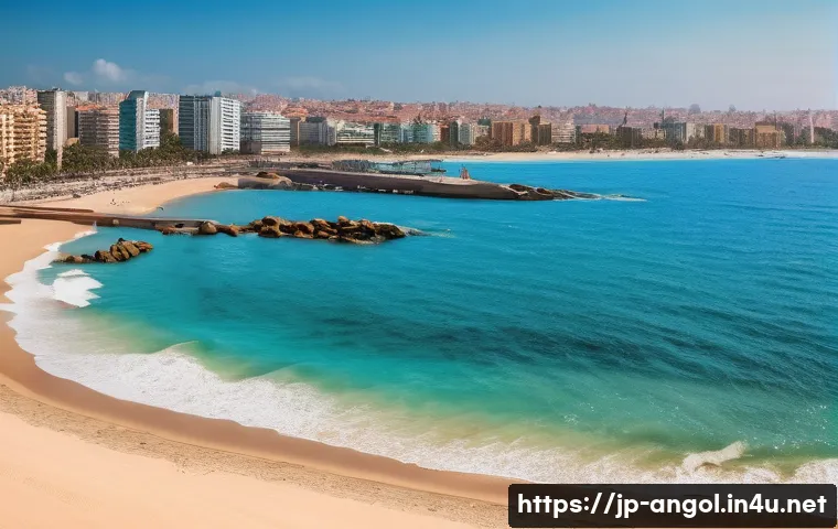 루안다 해변 여행 - Here are three detailed image prompts in English, inspired by your description of Luanda's captivati...